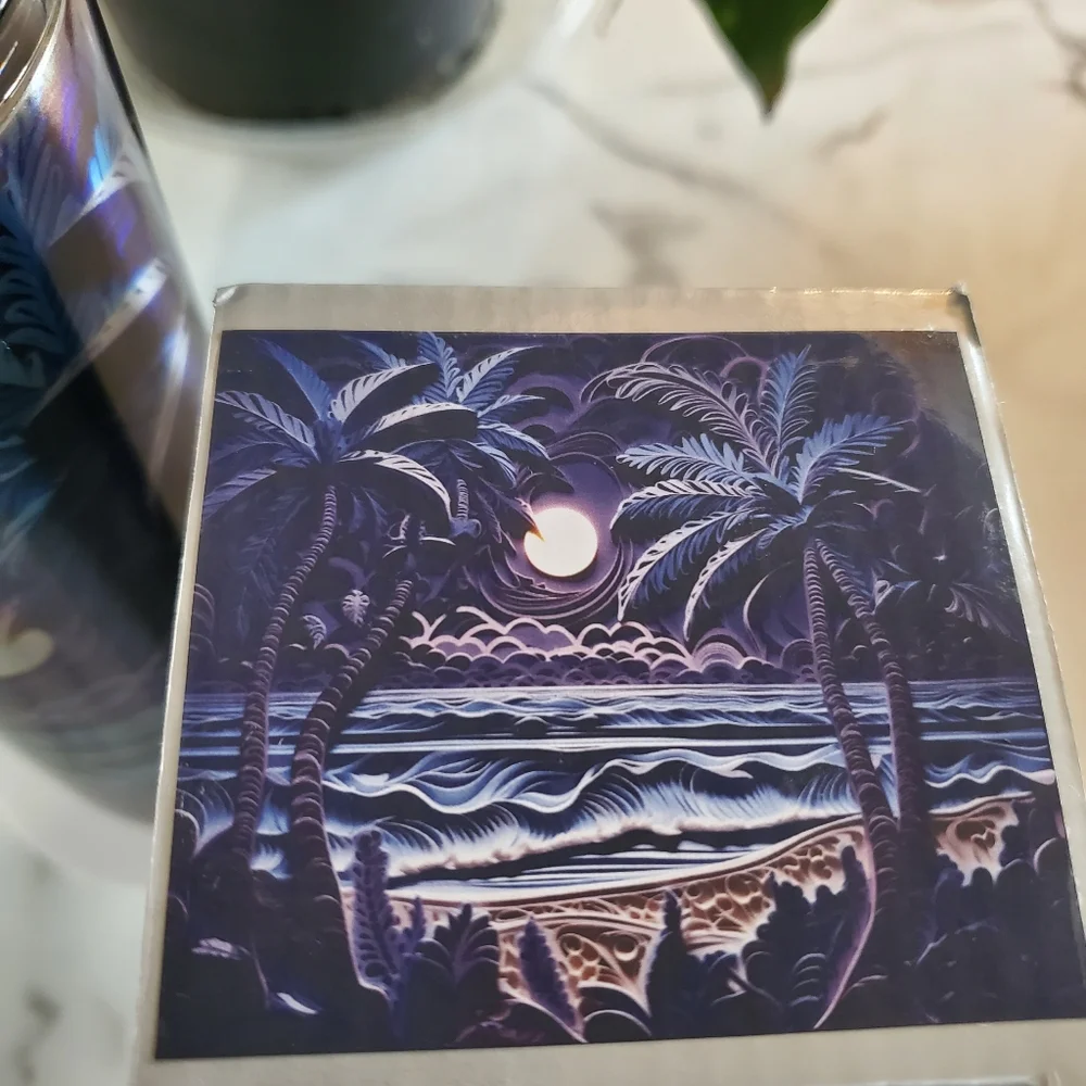 Moonlight Palm Trees 30oz Tumbler 🎉sale